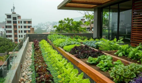 Apartment balcony garden